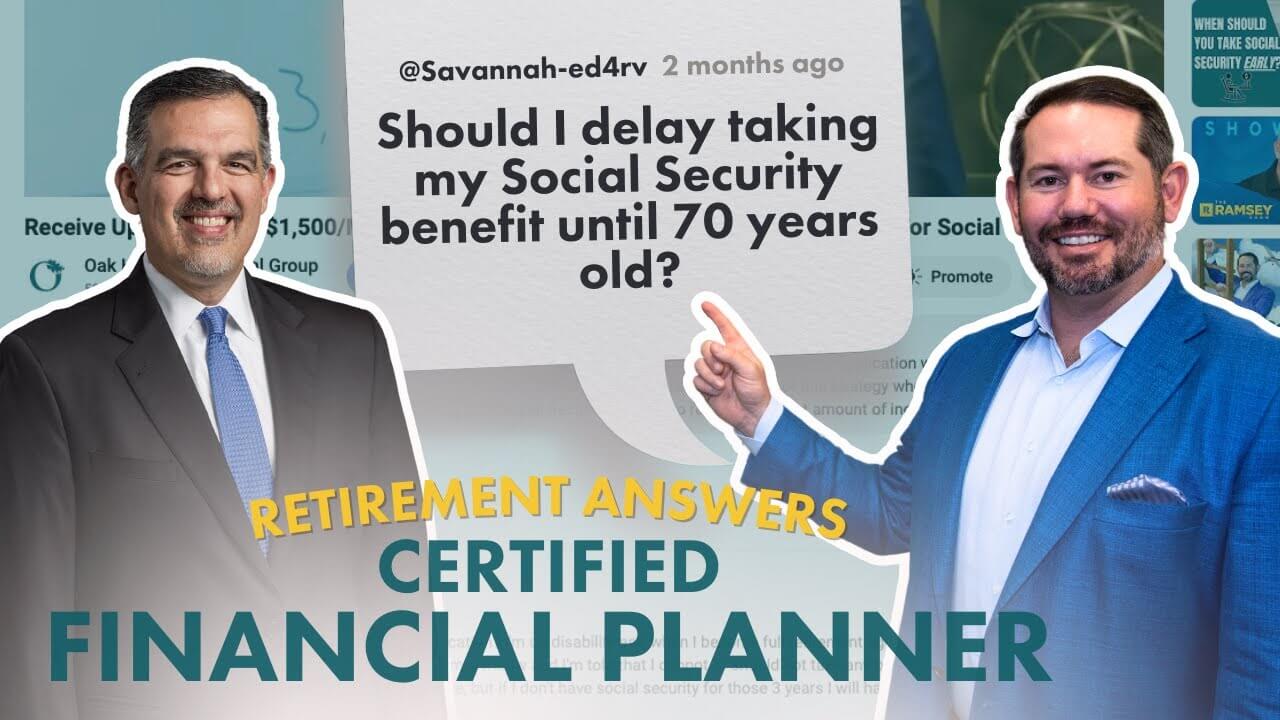 Should I delay taking my Social Security benefit until 70 years old? Thumbnail