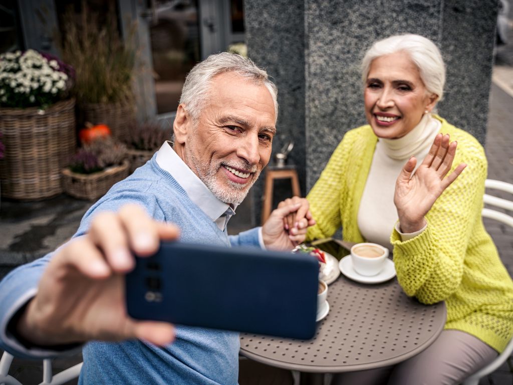 Retired couple spends extra time together.