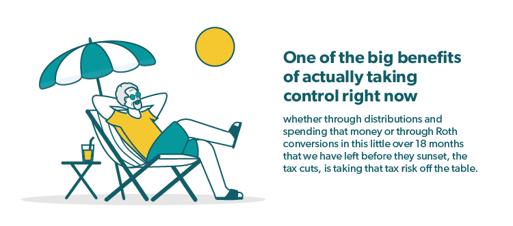 "One of the big benefits of actually taking control right now is..."