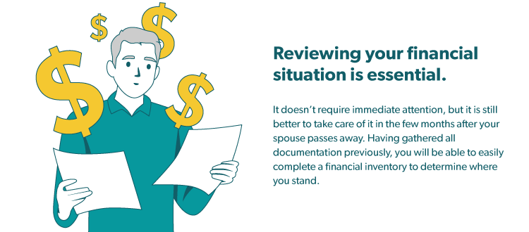 Quote Graphic: Reviewing your financial situation is essential.
