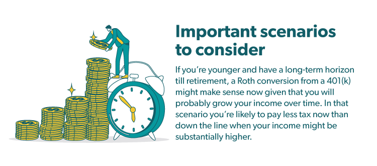 Important scenarios to consider when converting