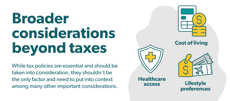 Broader considerations beyond taxes for military retirement