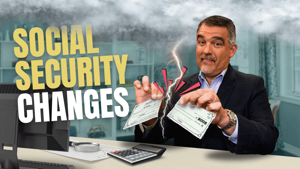 Social Security Changes, Image of Ed tearing up a check