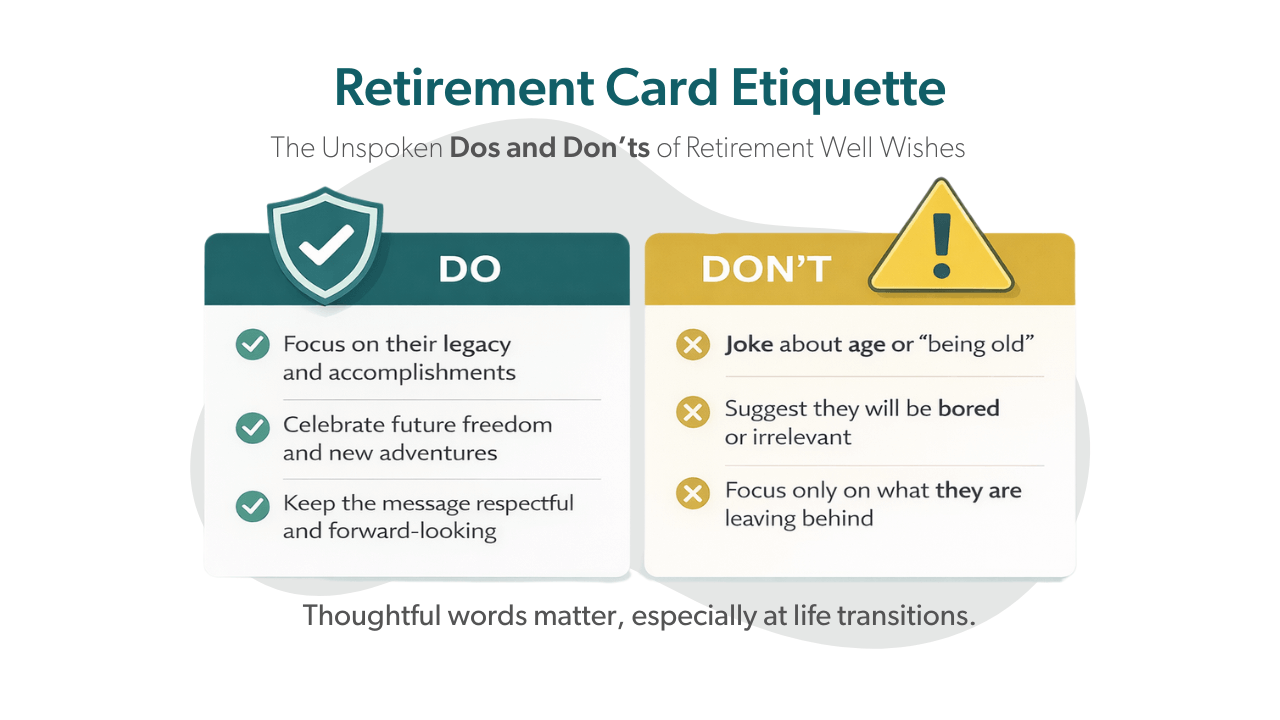 Retirement Card Etiquette