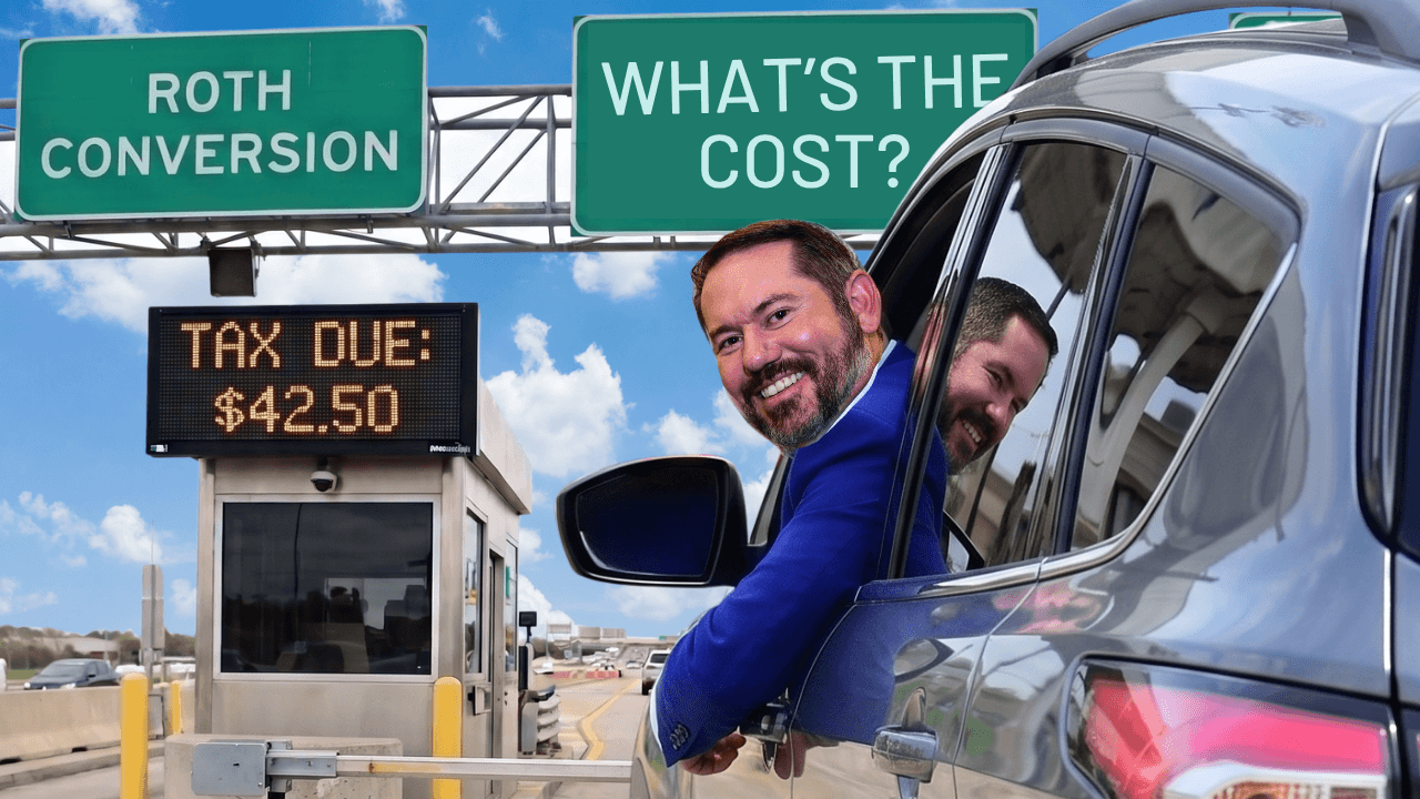 Troy Sharpe explaining how much tax retirees may pay on a $100,000 Roth conversion.