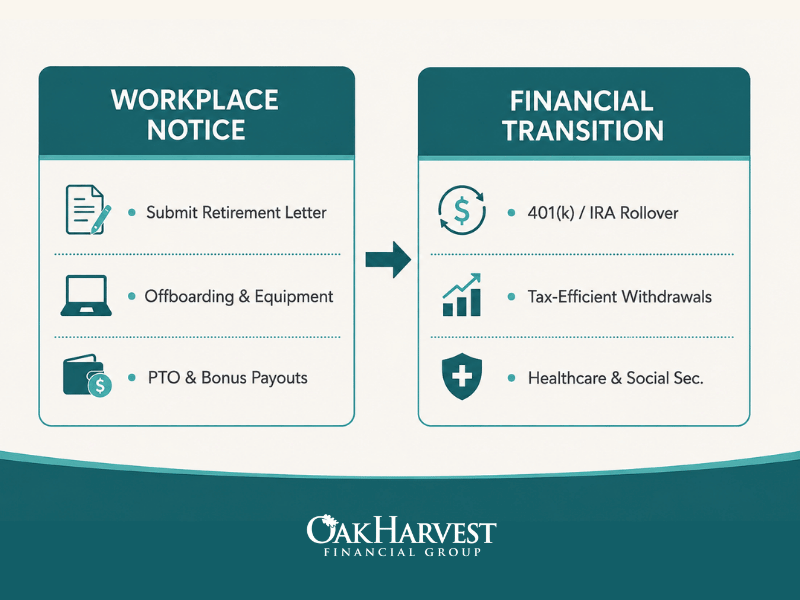 Workplace Notice -> Financial Transition Graphic