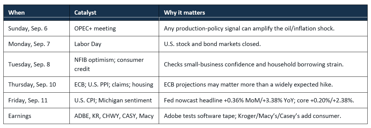 What matters this week list.